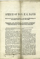 ["Pamphlet.  \"Democratic and Republican Government Compared--Indisputable Facts and Figures from the Last Decade of the Two Parties--Every Issue Fully Discussed.\" "]