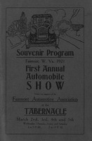 ["&lt;p&gt; Event program.  At head of title: Fairmont, West Virginia, 1921.&lt;/p&gt;"]