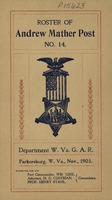 ["&lt;p&gt; Pamphlet.  &quot;Compiled by Post Commander, Wm. Kirk, Adjutant, H. C. Coffman, Prof. Henry Stahl, Committee.&lt;/p&gt;"]