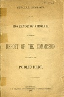 ["Pamphlet.  &quot;Richmond : J. H. O'Bannon, Superintendent of Public Printing. 1892.&quot;"]