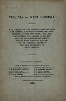 ["&lt;p&gt; Pamphlet. Title from cover. Half title: Virginia debt suit: statement of negotiations between the debt commission of the two states, Washington, D.C., March 4, 1914.&lt;/p&gt;"]